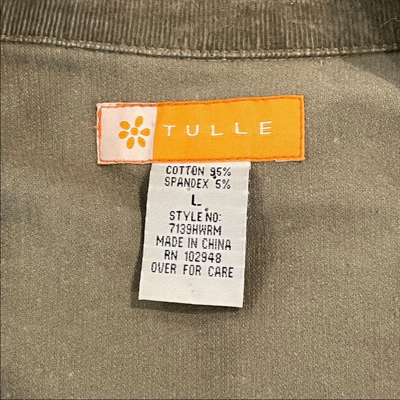 Tulle for Anthropologie Green Corduroy Blazer - Picture 10 of 10